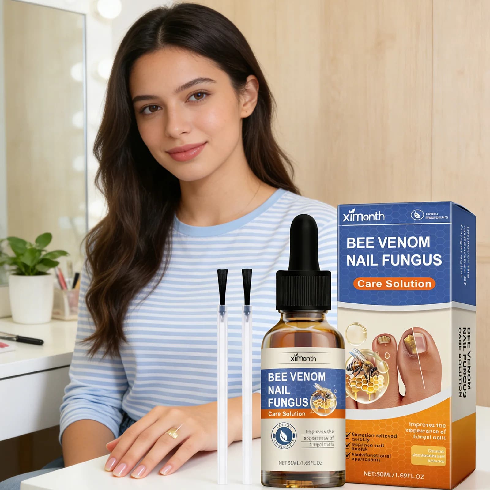bottle of nail fungus care solution — image 6