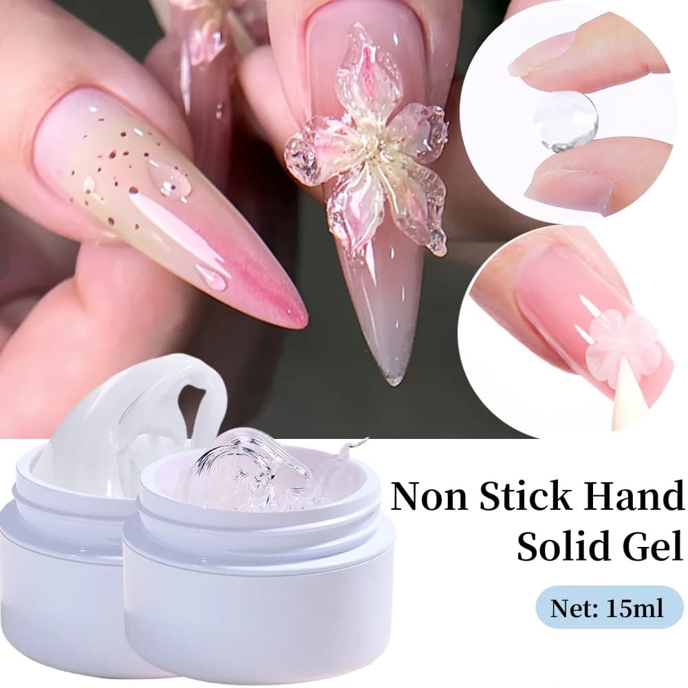 white 3d shaping gel nail extension jar — image 5