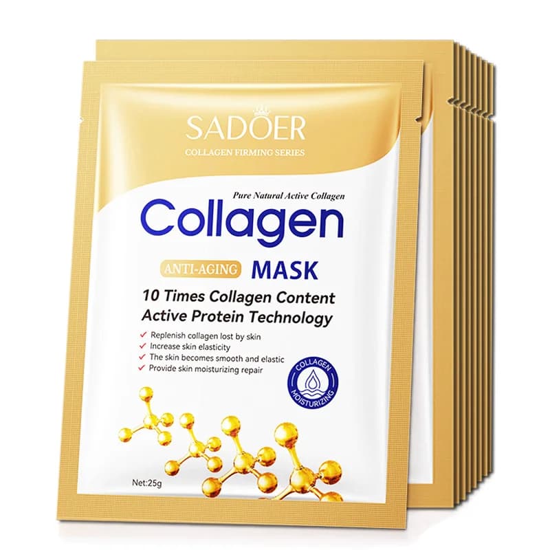collagen sheet face mask pack of 10 — image 3