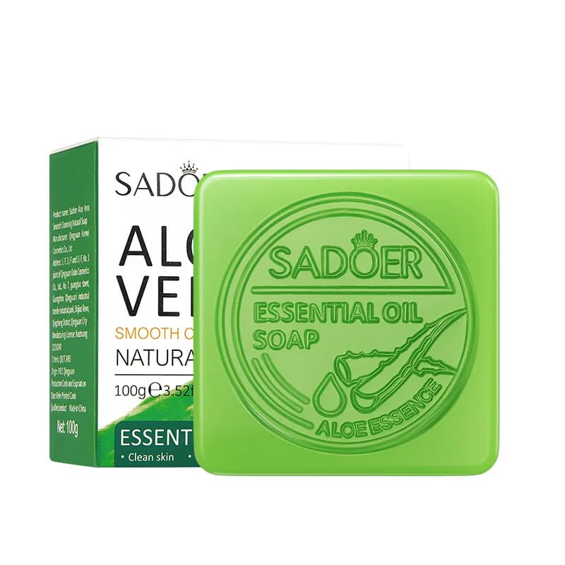 handmade aloe vera cleansing soap — image 5