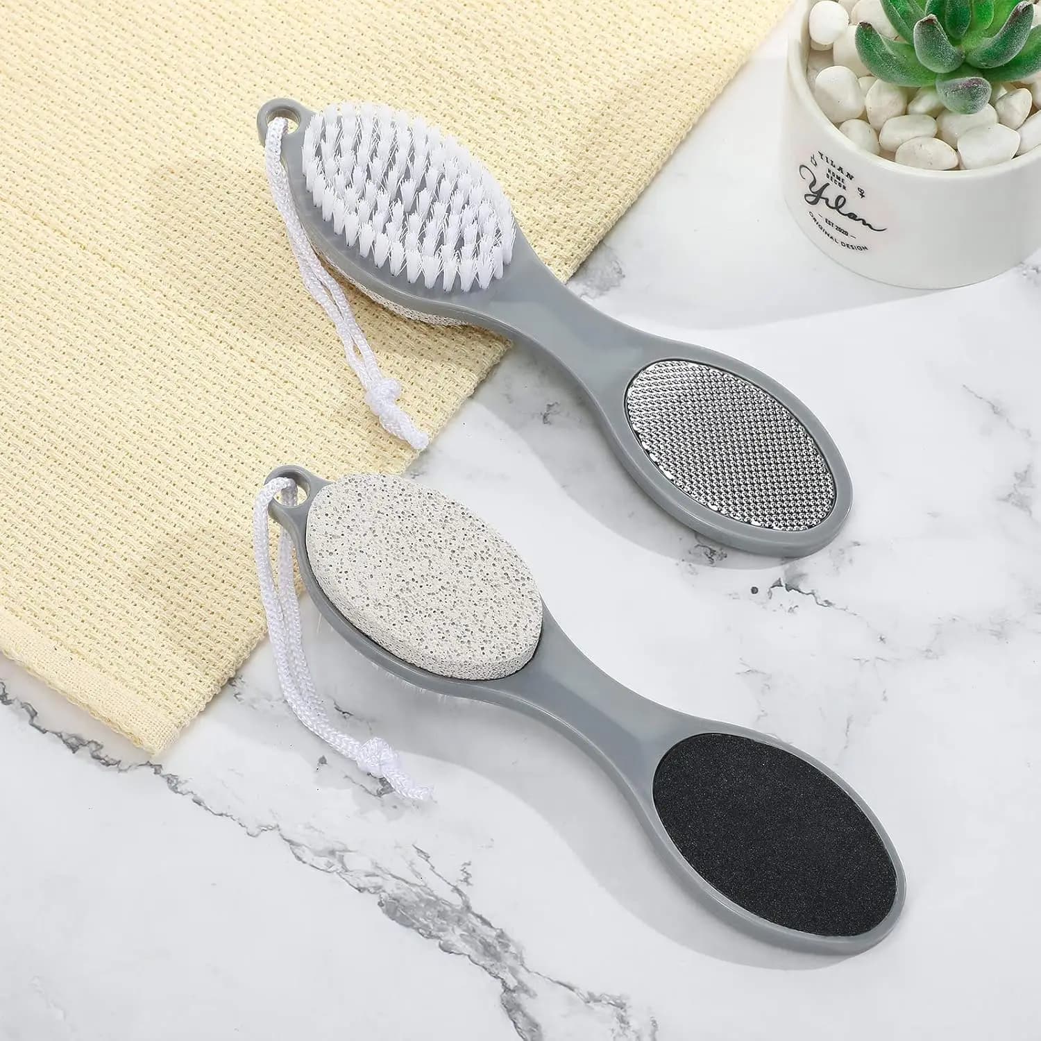 4-in-1 Pedicure Foot Scrubber & Callus Remover