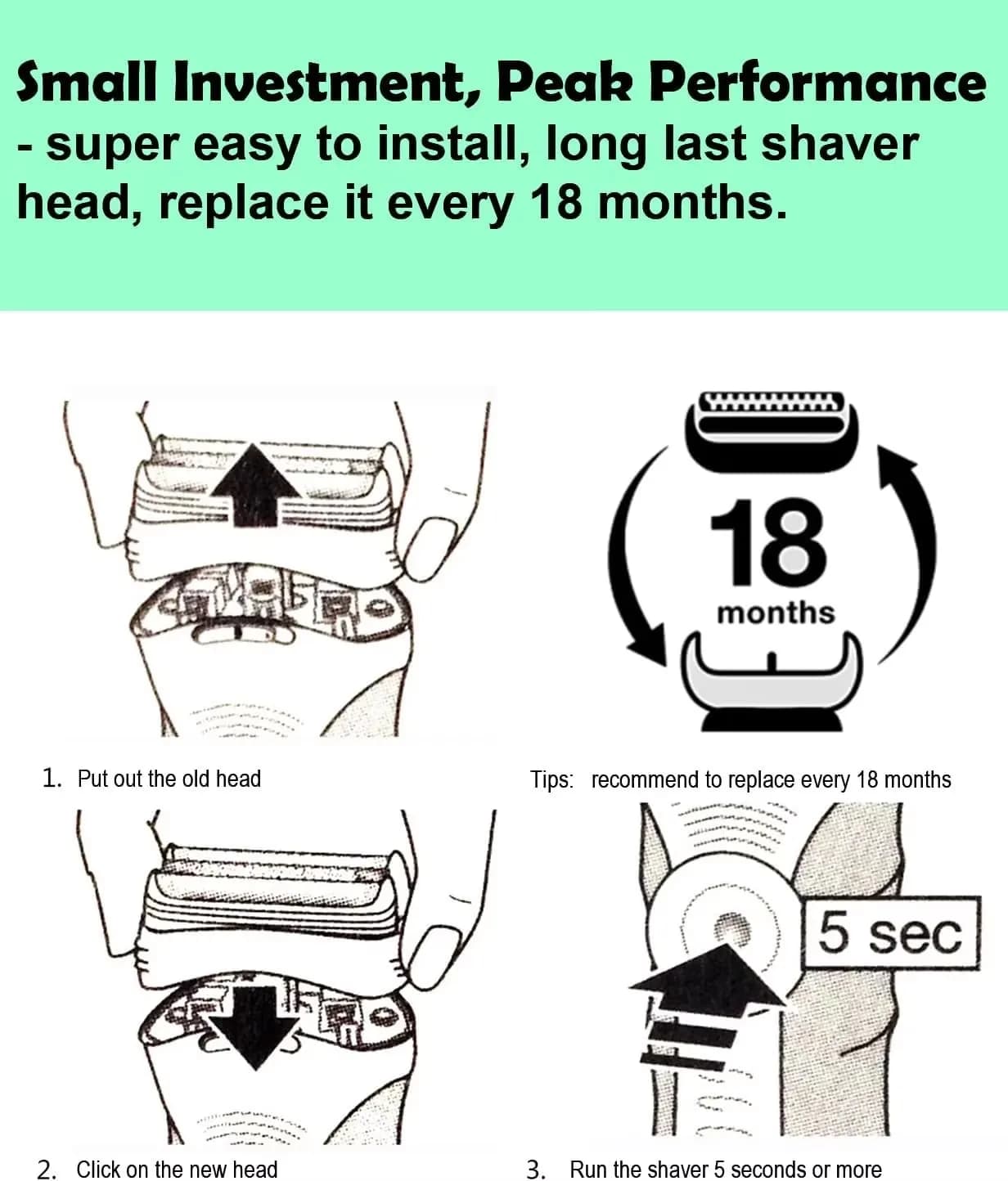 Braun Series 3 replacement shaver head — image 6