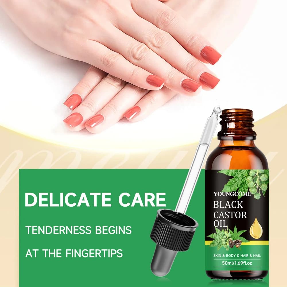 bottle of black castor oil — image 3