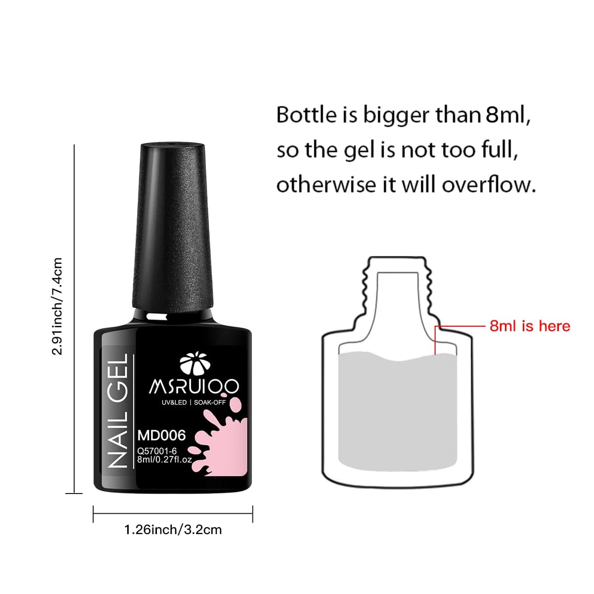 seven bottle nail gel polish set — image 5
