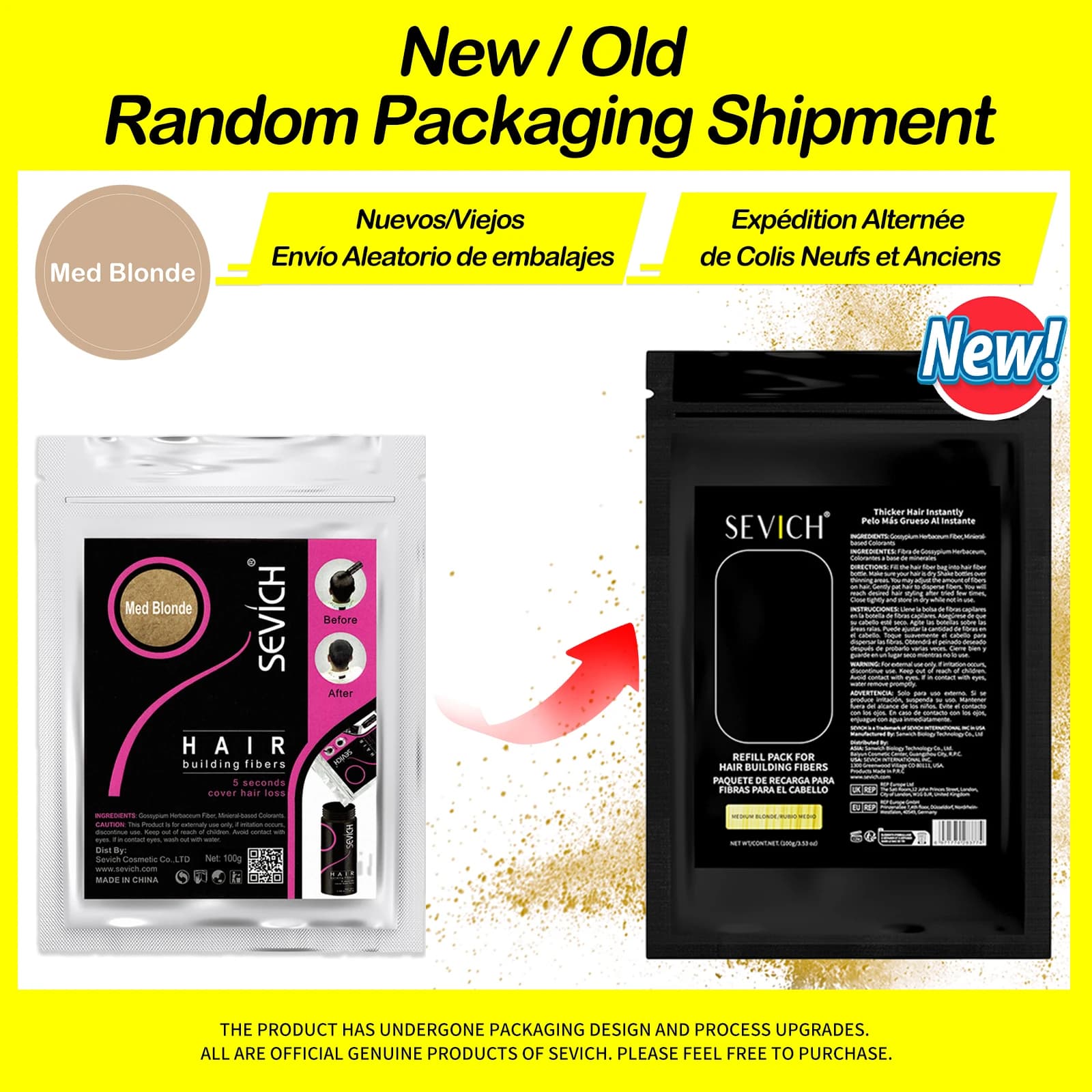 Sevich keratin hair fiber powder 100g — image 7