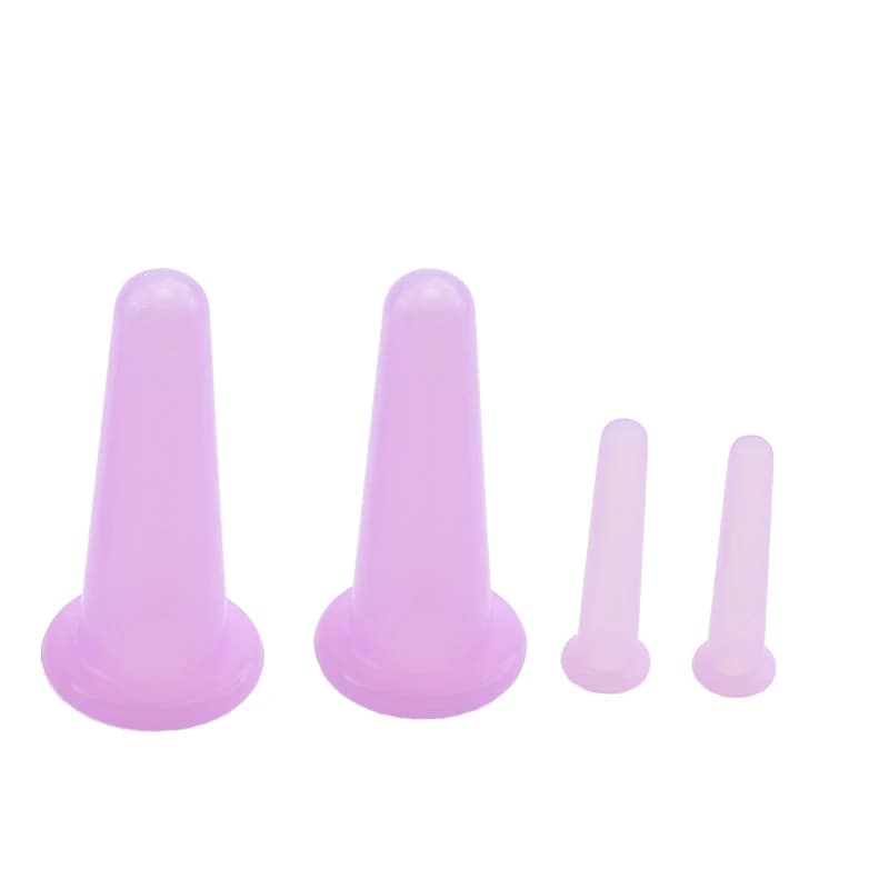 silicone facial cupping set with four cups — image 4