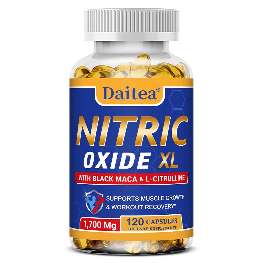 bottles of nitric oxide men's health capsules with maca root — image 7