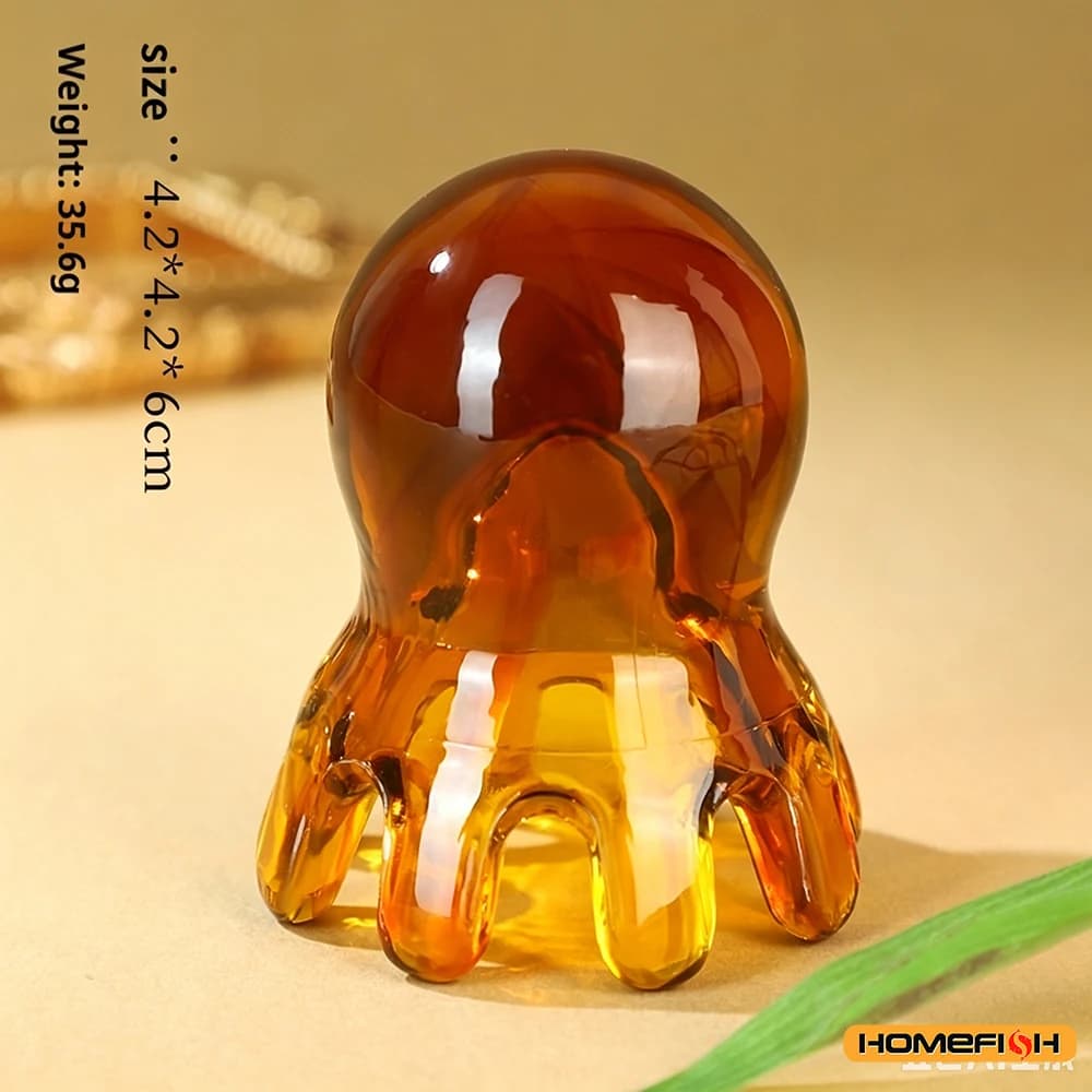 Resin octopus-shaped scalp massage comb — image 2