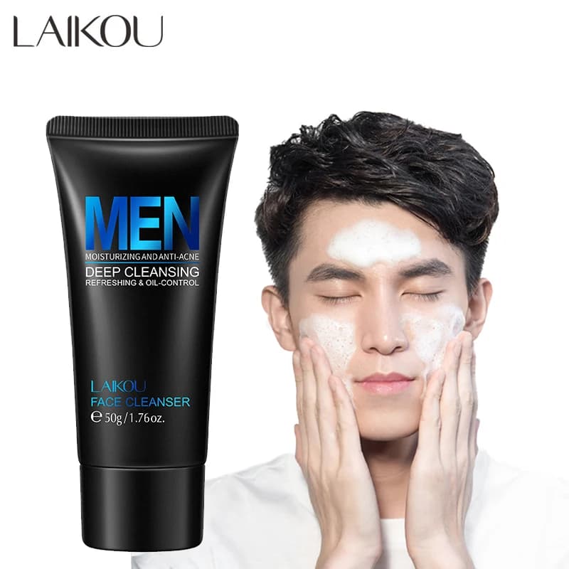 LAIKOU men's facial cleanser tube — image 1