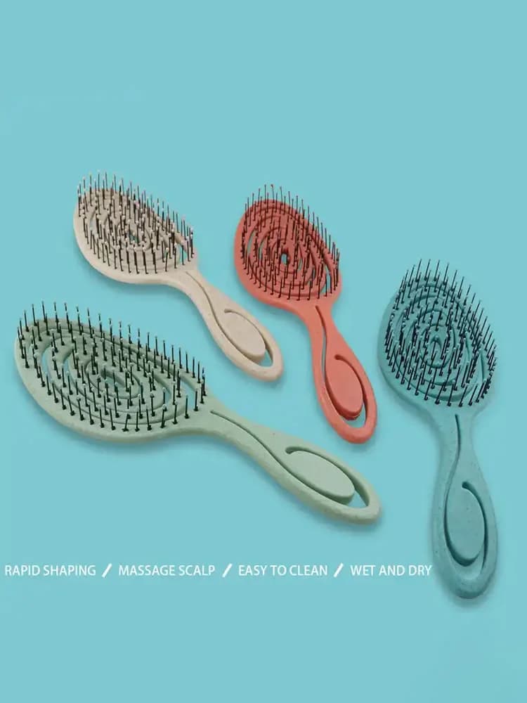 nylon bristle hair massage comb for curly hair — image 4
