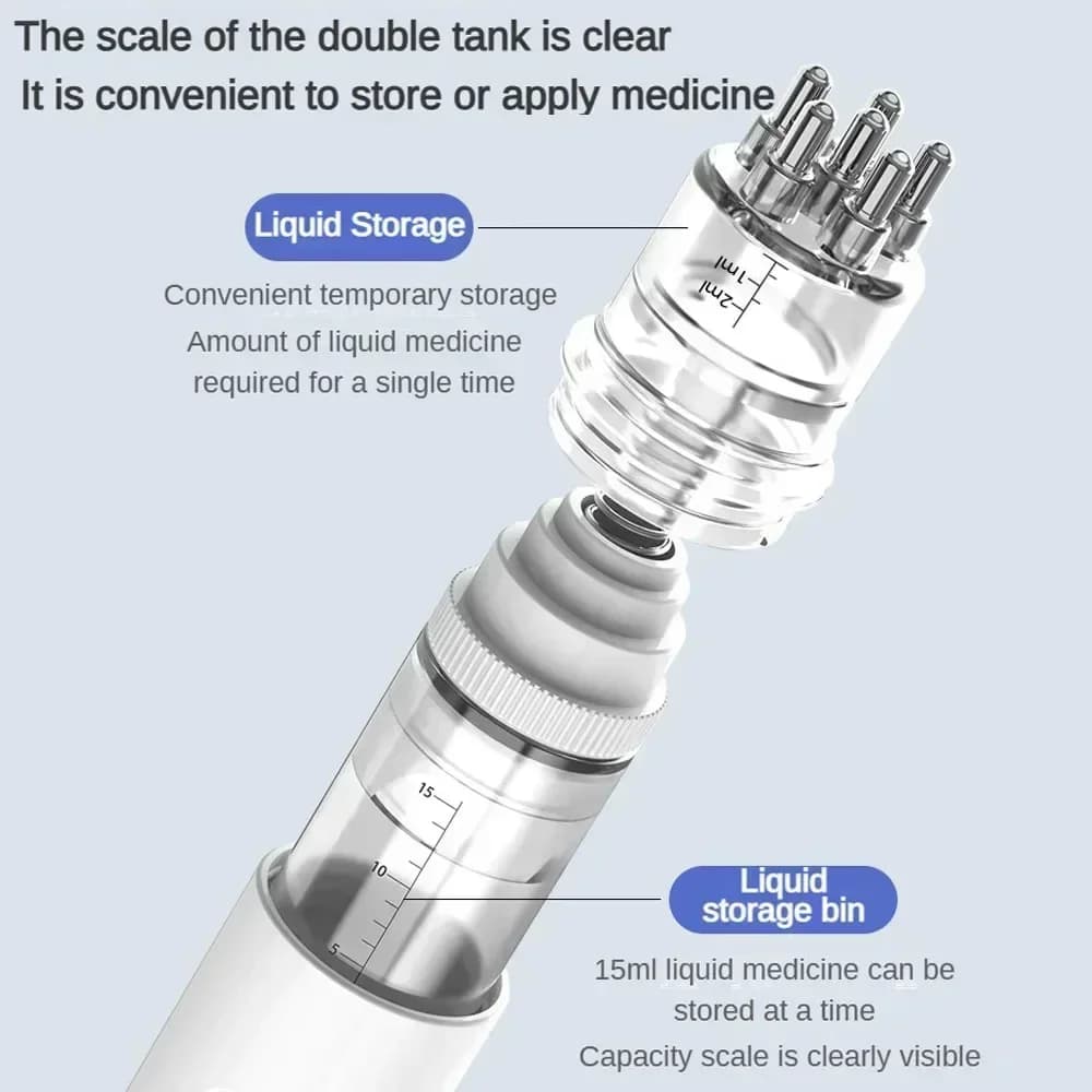 portable scalp massage comb with liquid applicator — image 5