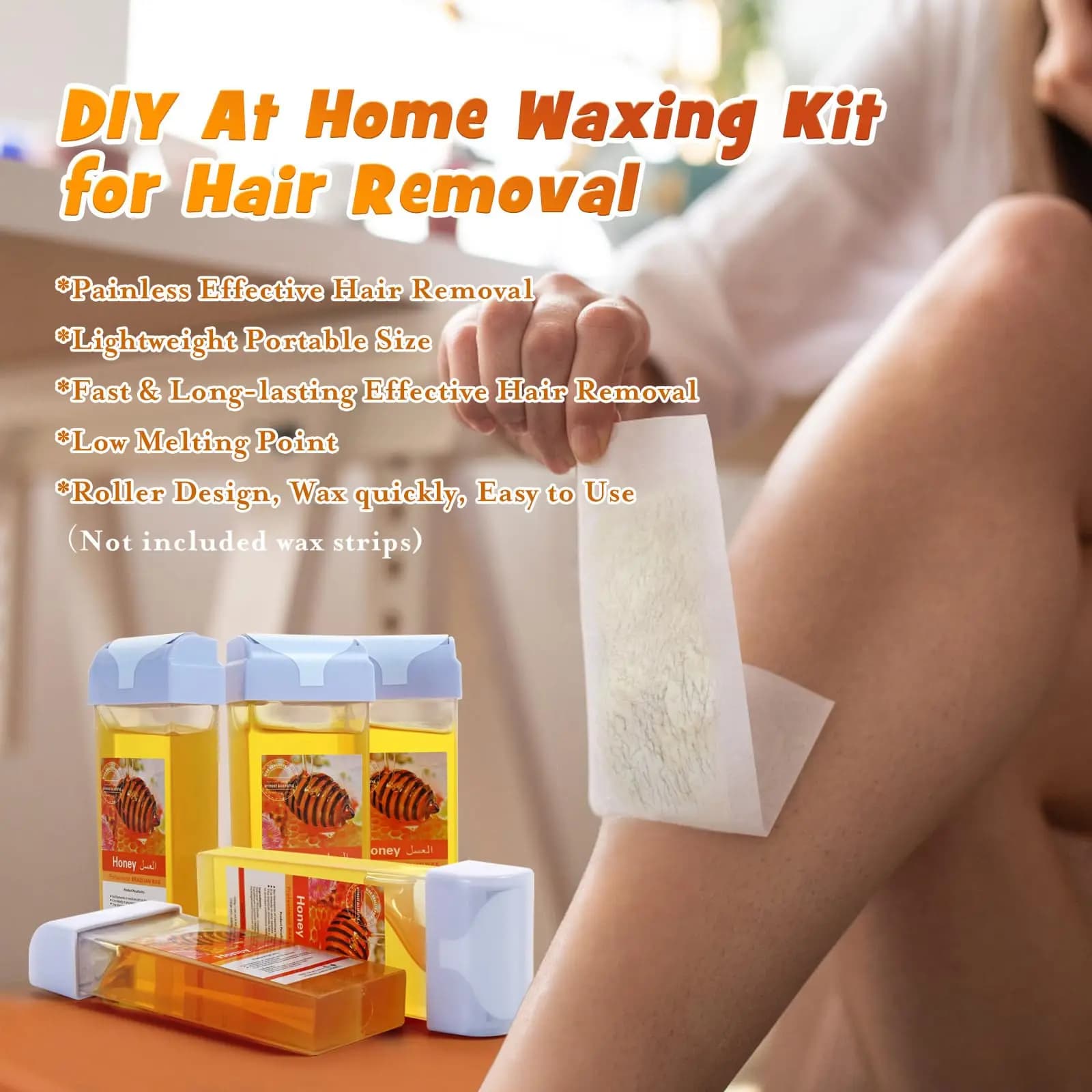 Honey and aloe vera roll-on wax cartridge — image 4