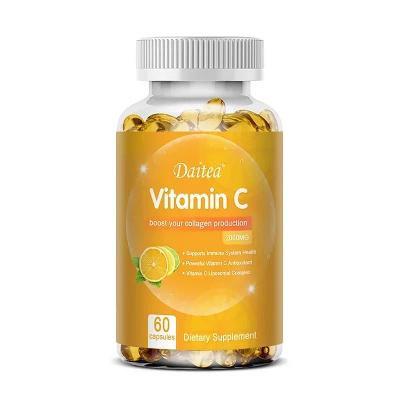 bottle of vitamin c 2000 mg capsules — image 8