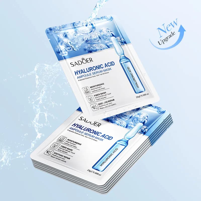 Saoder hyaluronic acid facial sheet masks, pack of 10 — image 2