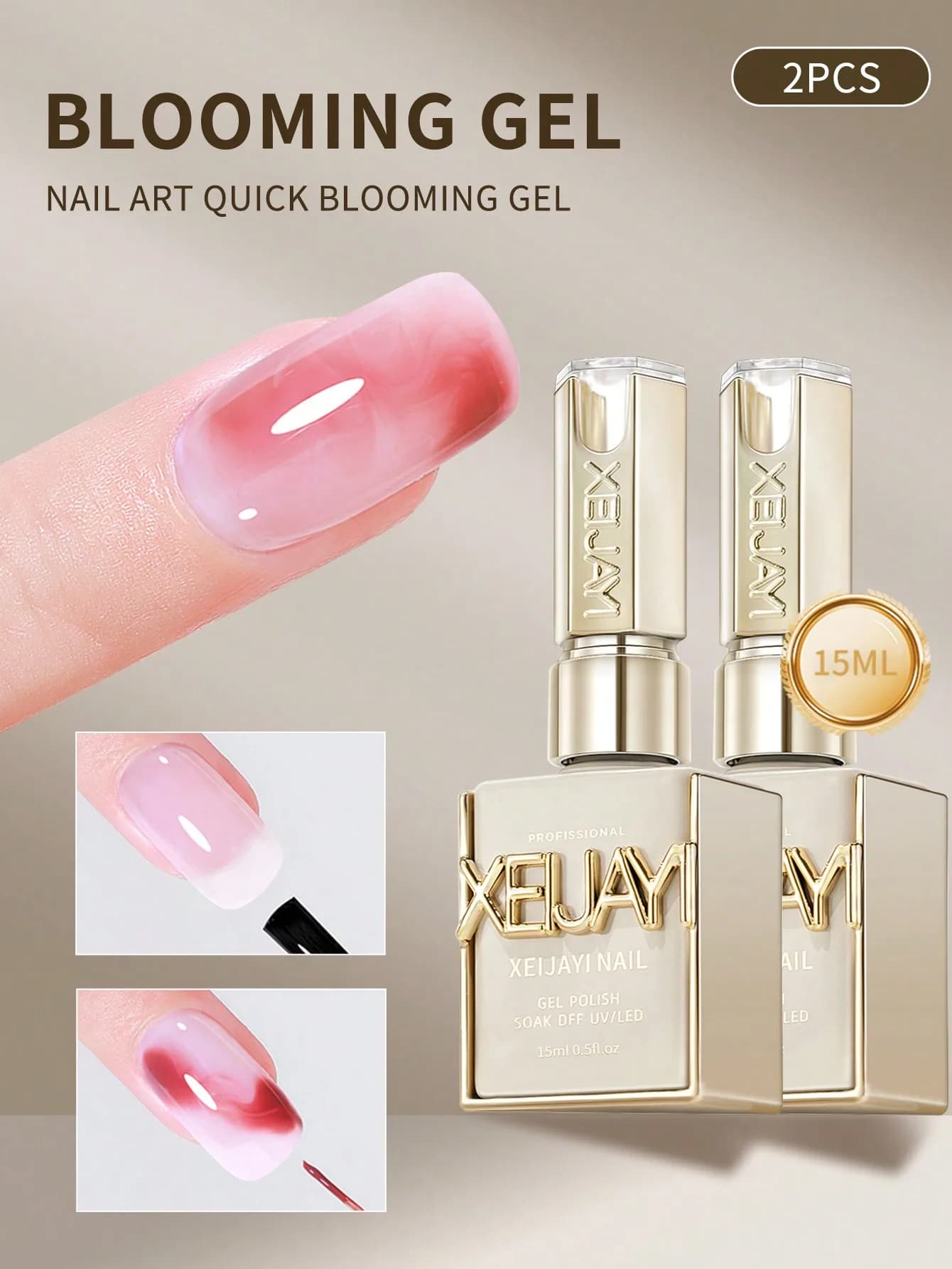 15 ml Blooming Glue UV/LED soak‑off top coat gel — image 7