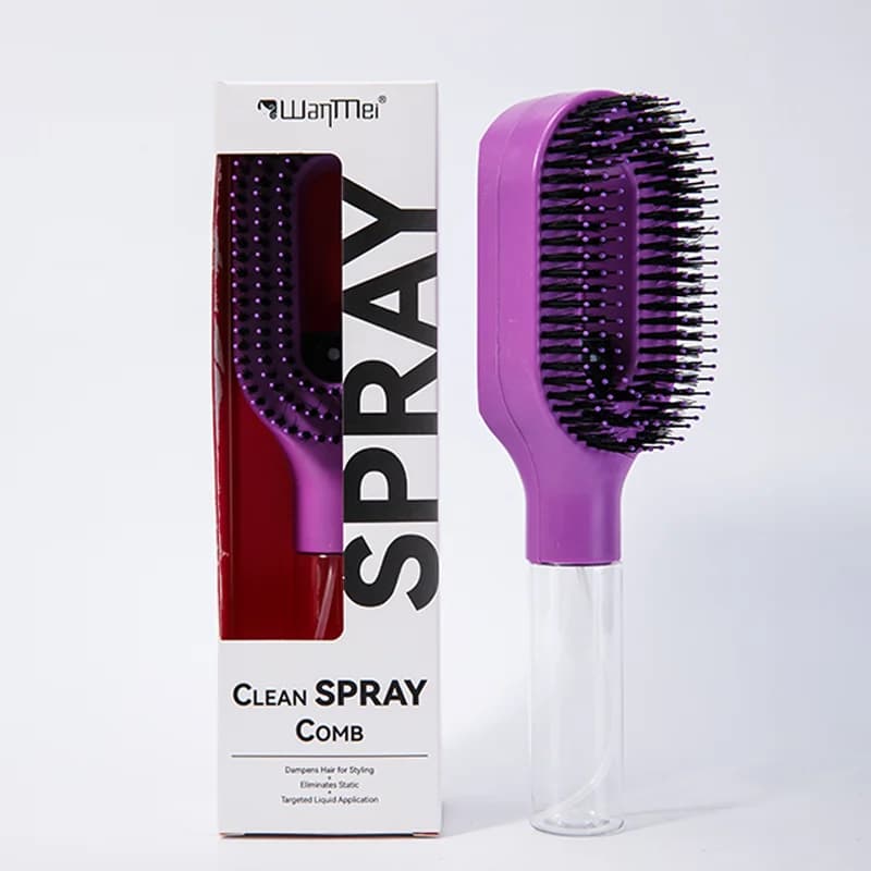 detangling hairbrush with built-in spray bottle — image 8