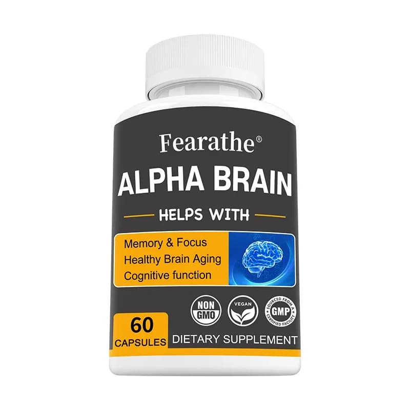 Alpha Brain nootropic supplement bottle — image 8
