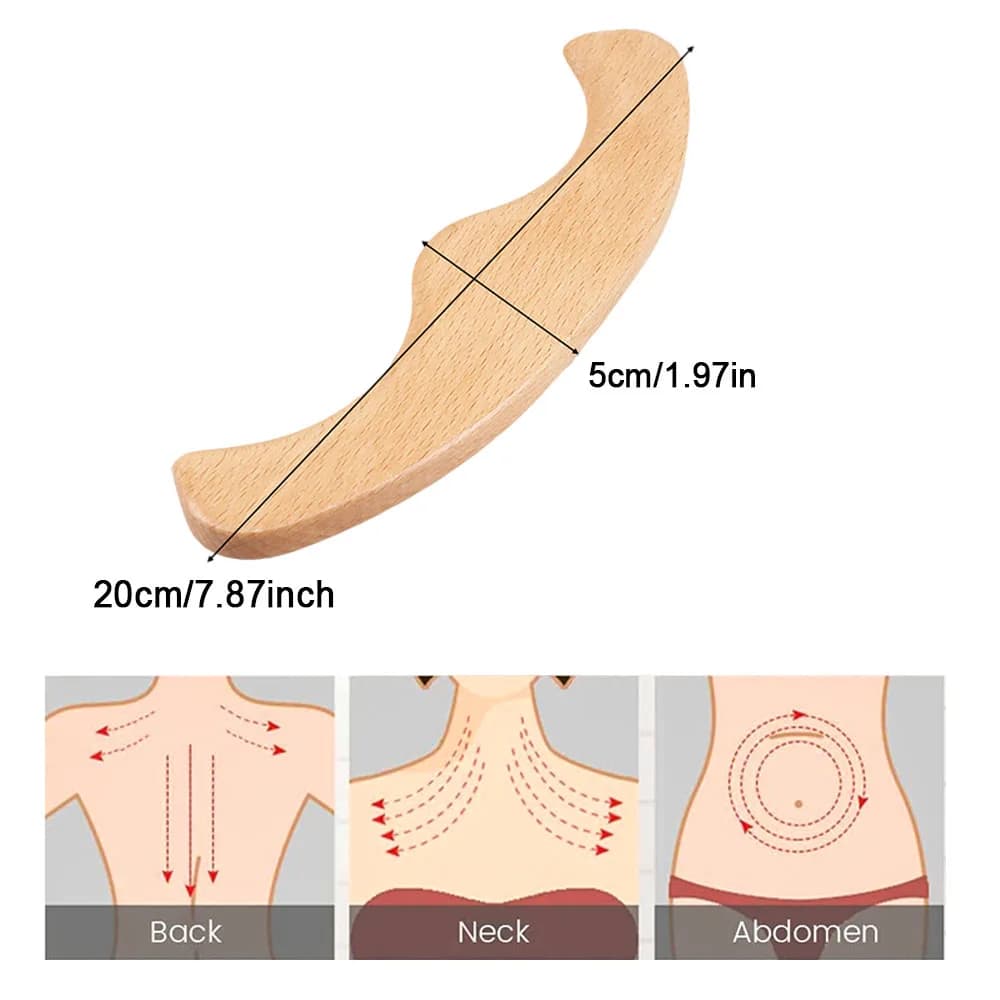 Wooden trigger point Gua Sha massage tool — image 7