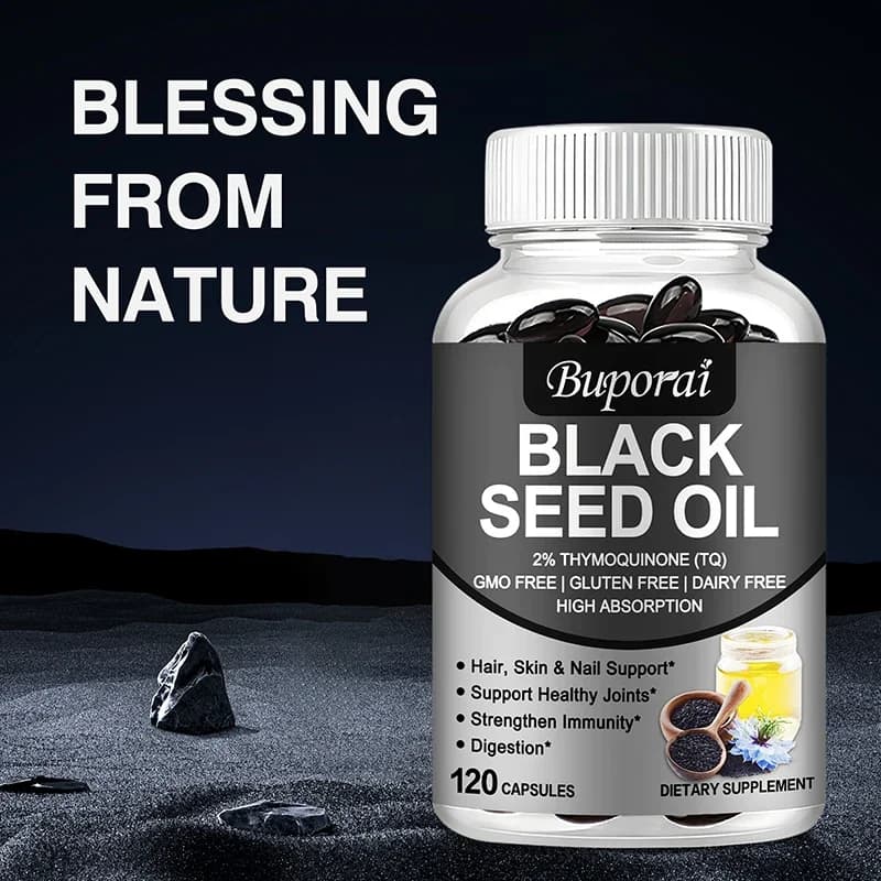 bottle of black seed oil — image 1