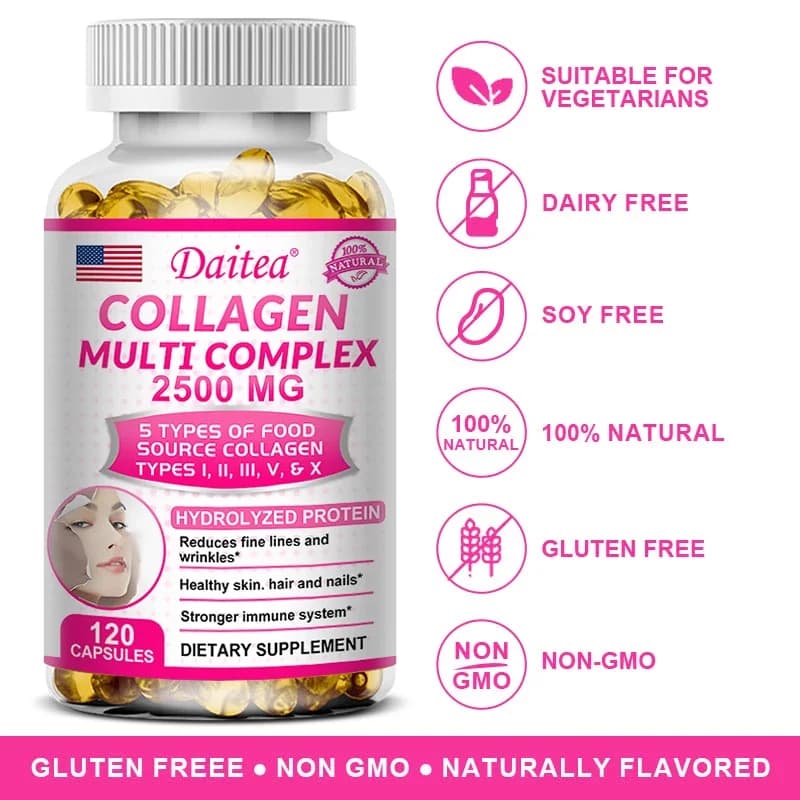 hydrolyzed collagen supplement powder bottle — image 2