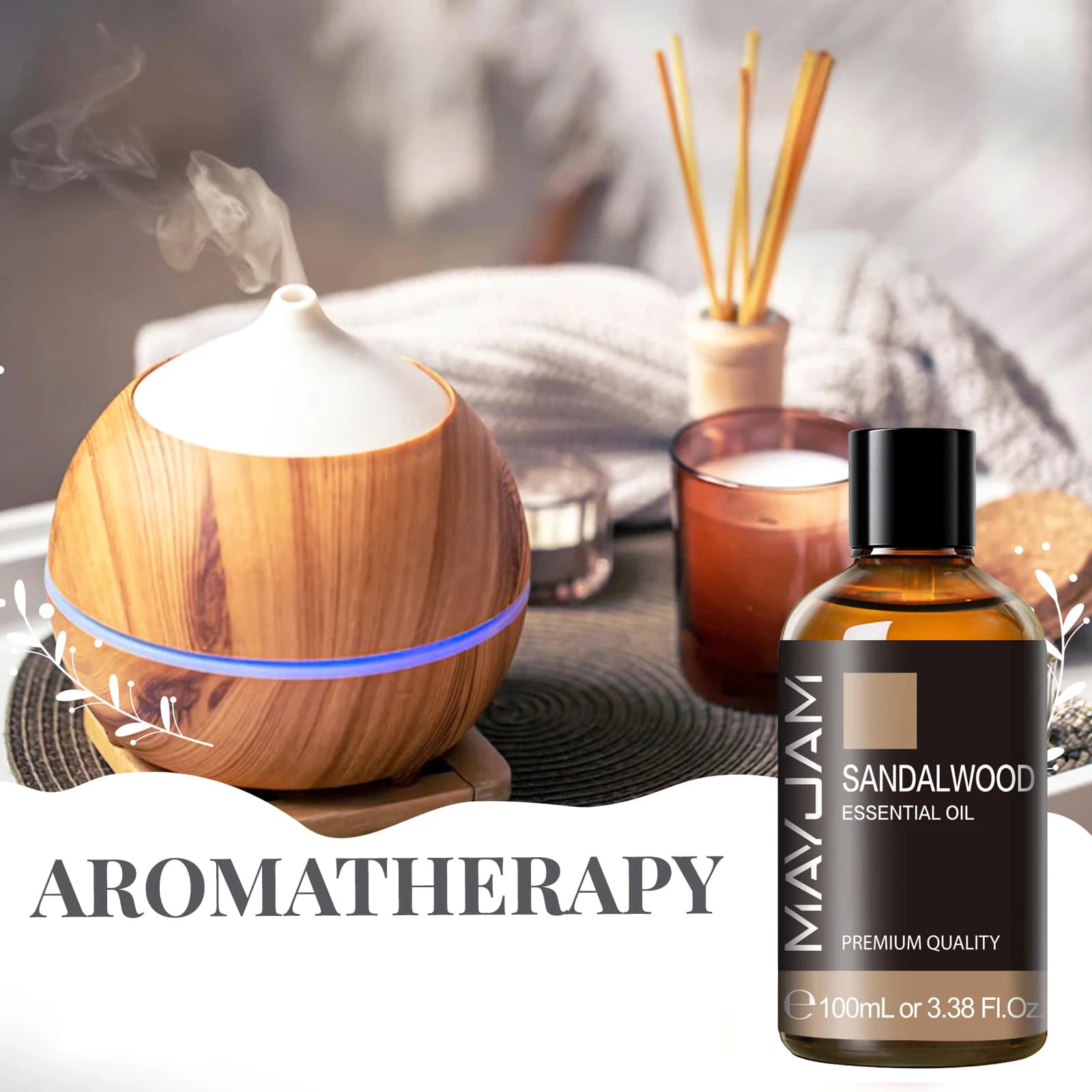 100 ml bottle of pure essential oil with glass dropper — image 3
