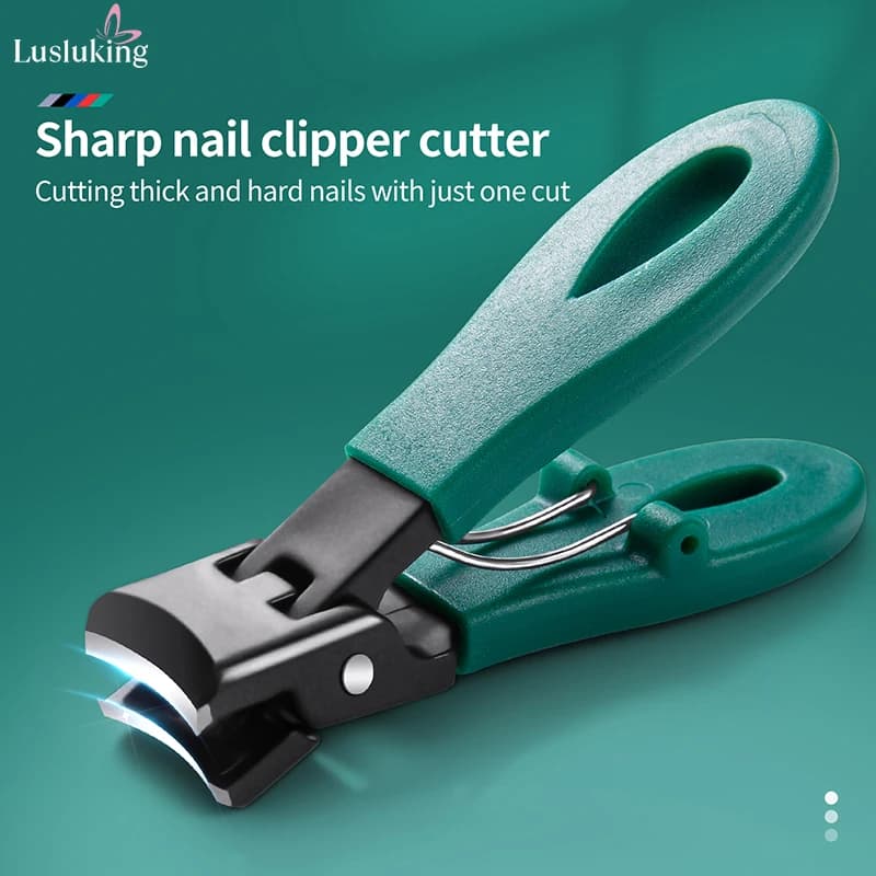 Stainless steel large-jaw nail clipper with 8mm opening — image 2