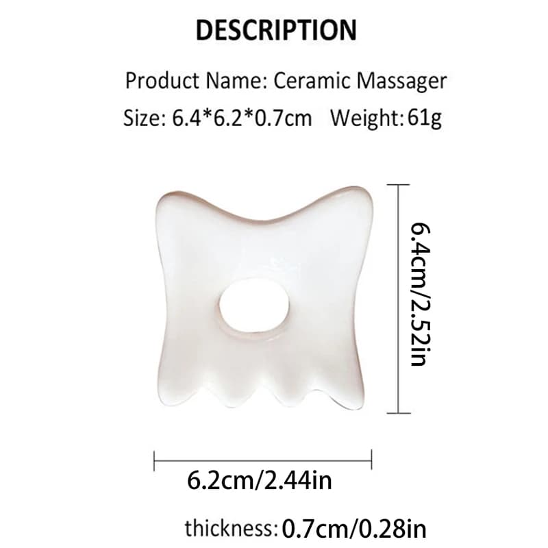 ceramic gua sha facial scraping board — image 6
