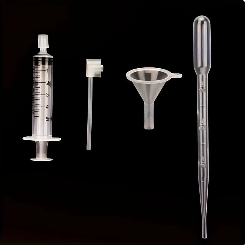 Perfume supplement set with funnel, pipette, dropper and syringe — image 6