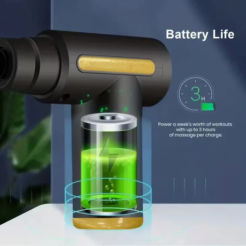 Portable Handheld Fascia Gun USB Charging Tapping Massager for — image 3