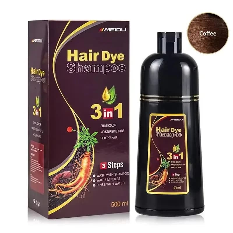 3-in-1 instant coloring shampoo in natural black — image 7