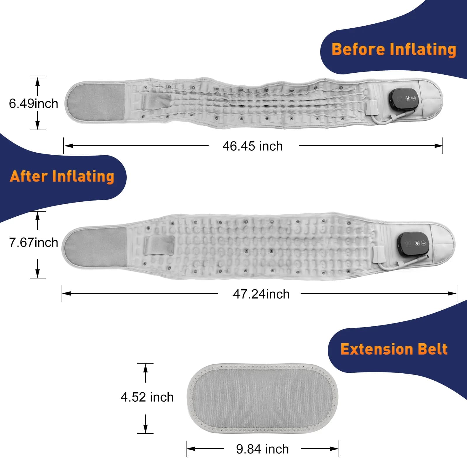 heated vibration waist massager belt — image 6
