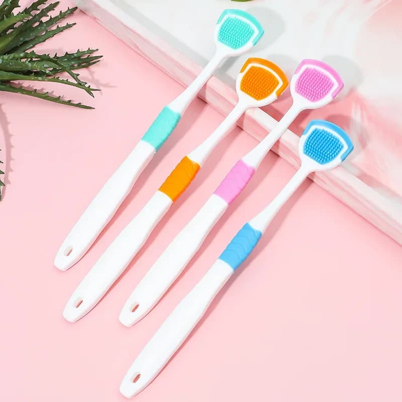 soft silicone tongue scraper — image 3
