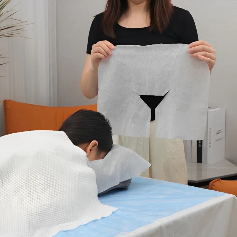 Disposable face cradle covers for massage pillow — image 4