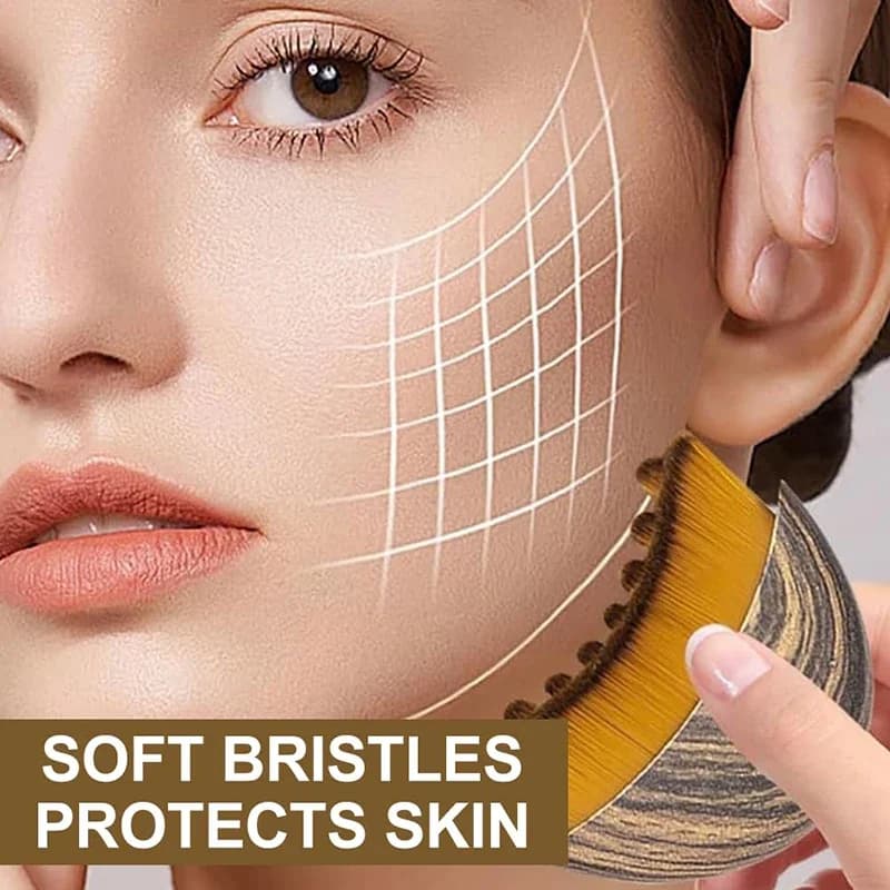 Lymphatic Contour Face Brush Ergonomically Designed To Fit — image 3