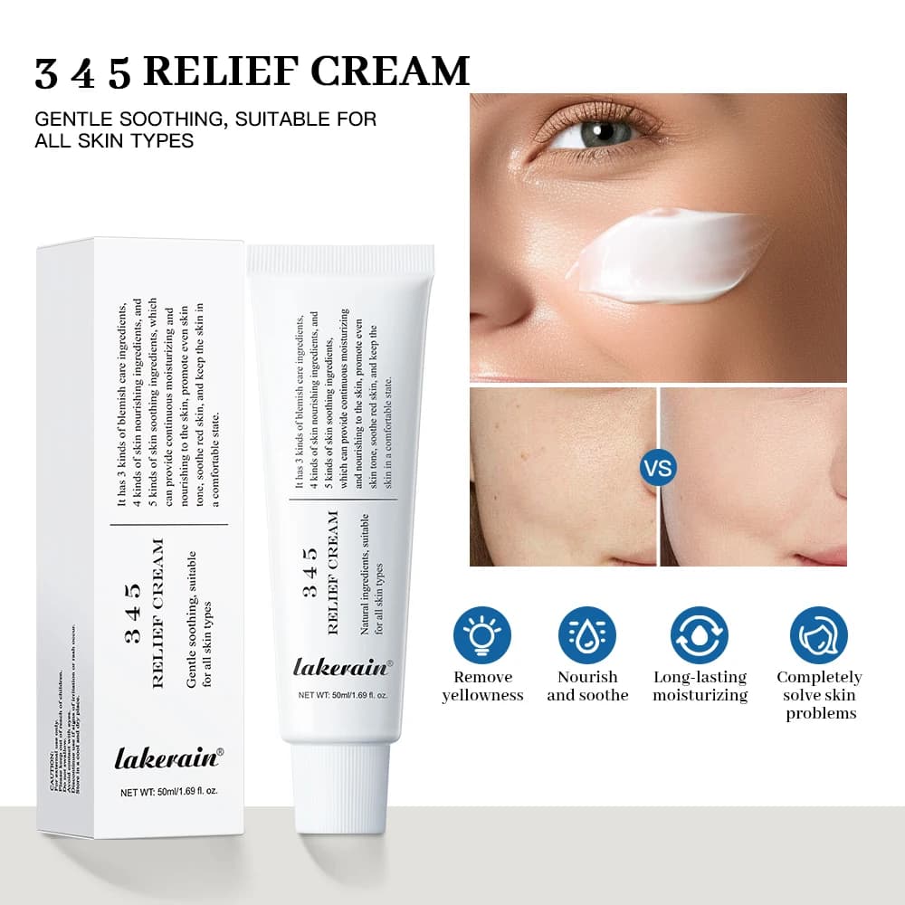 relief cream jar with brightening formula — image 2