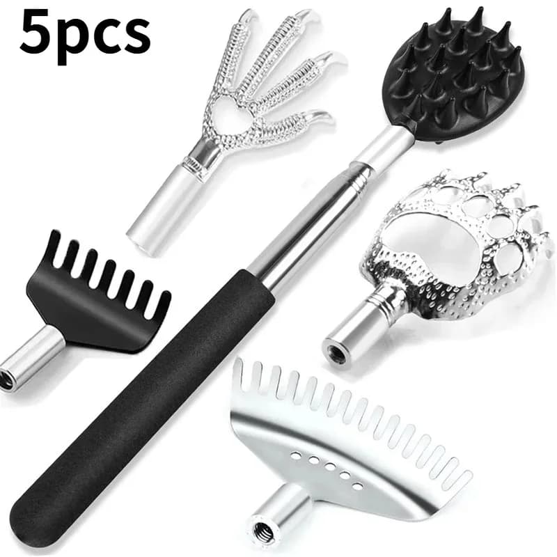 Telescopic back scratcher with extendable handle — image 3