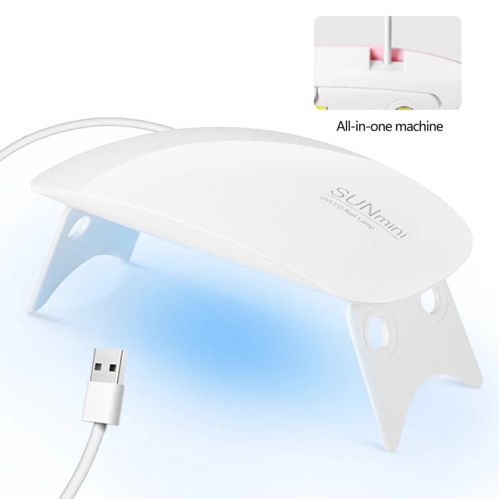 mini LED UV nail lamp with USB charger — image 7