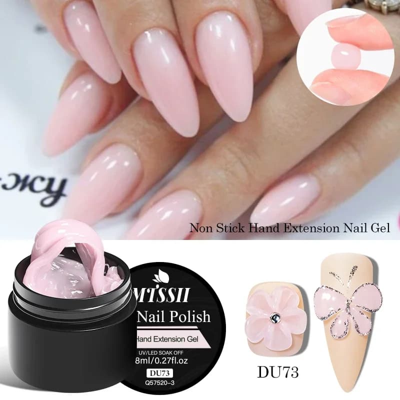 clear non‑stick 3D hand extension gel polish bottle — image 7