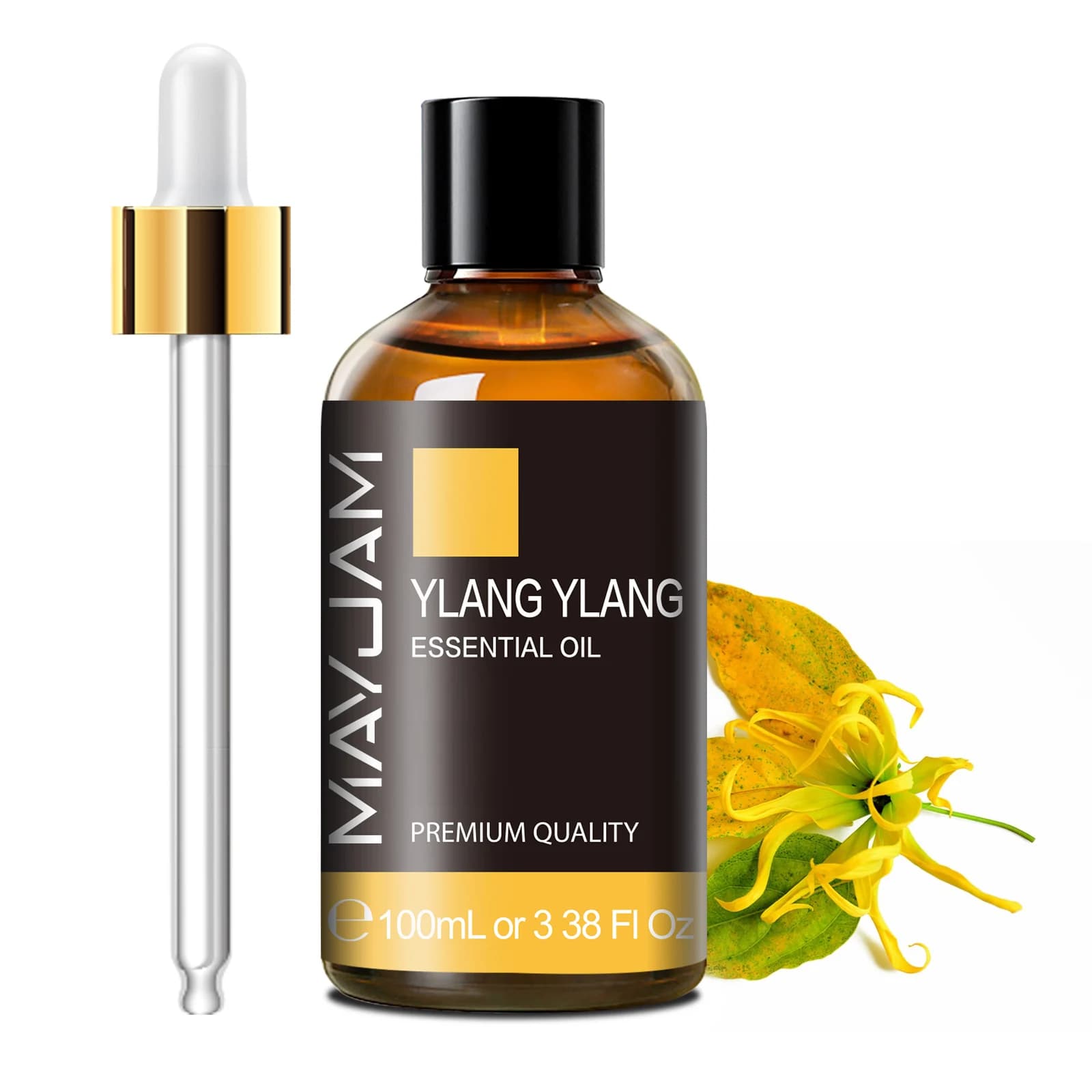 100 ml bottle of pure essential oil with glass dropper — image 8