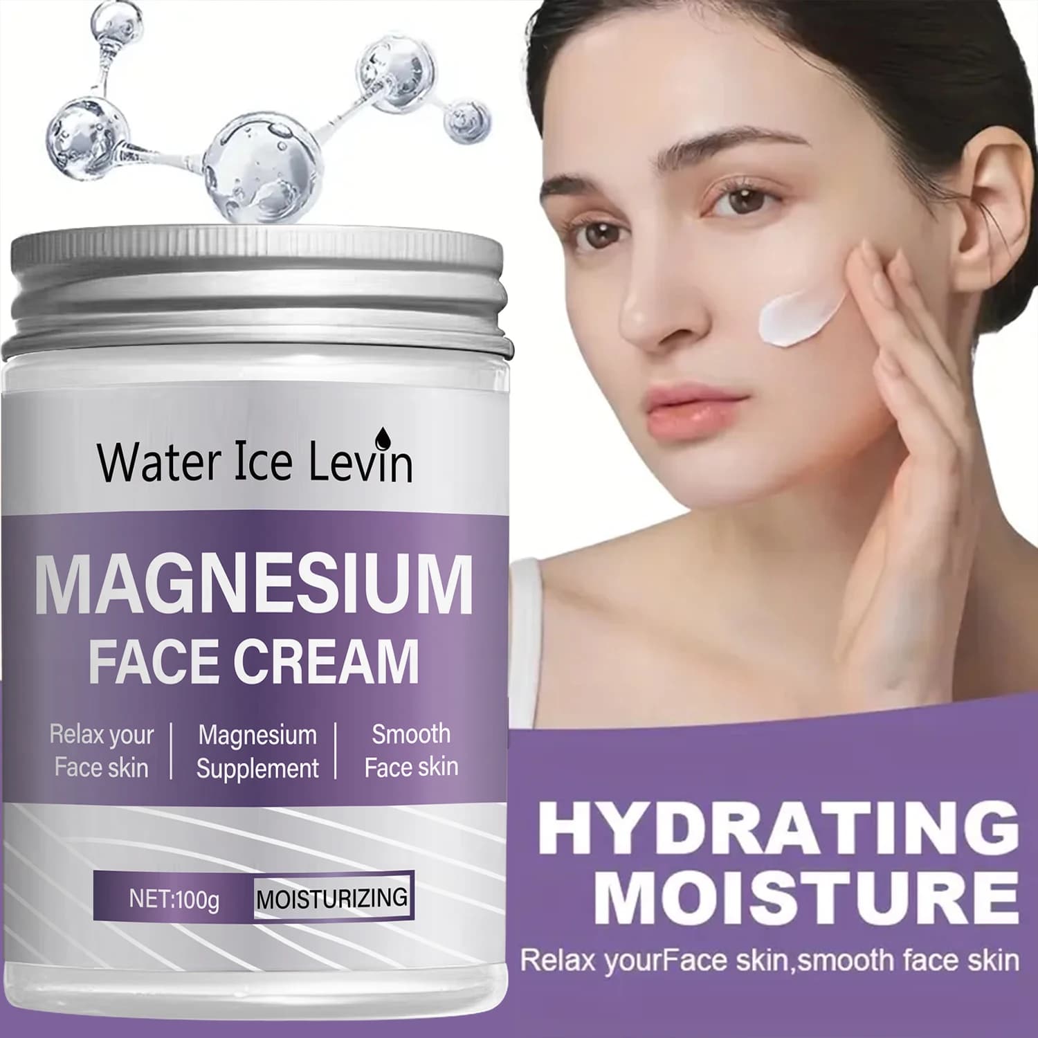 magnesium cream jar for facial hydration — image 5