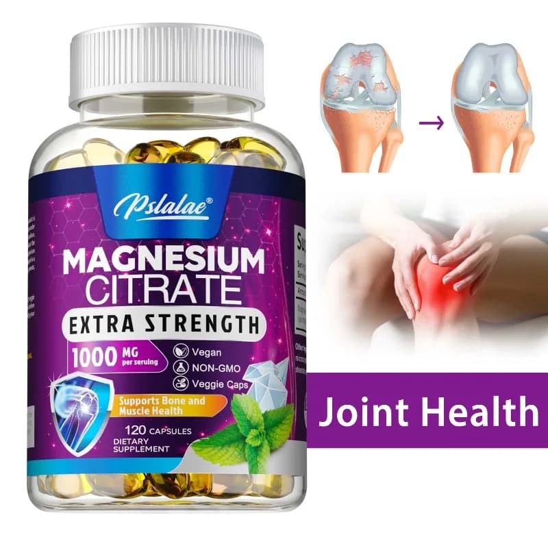 bottle of magnesium citrate supplement — image 1