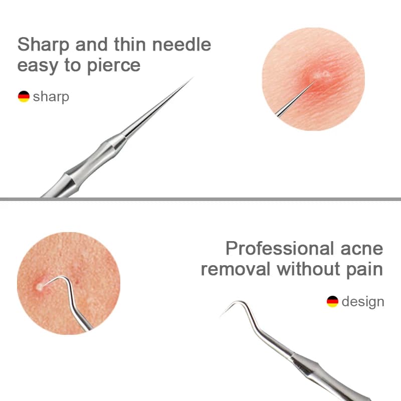 German acne and blackhead removal needle clip — image 4