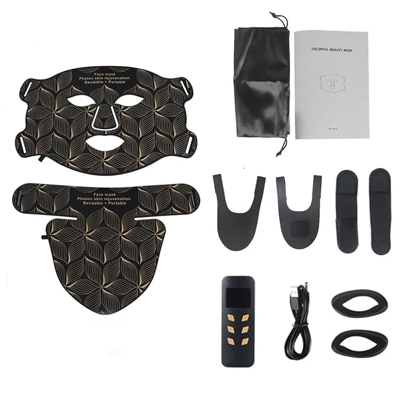 LED facial mask with neck attachment — image 6