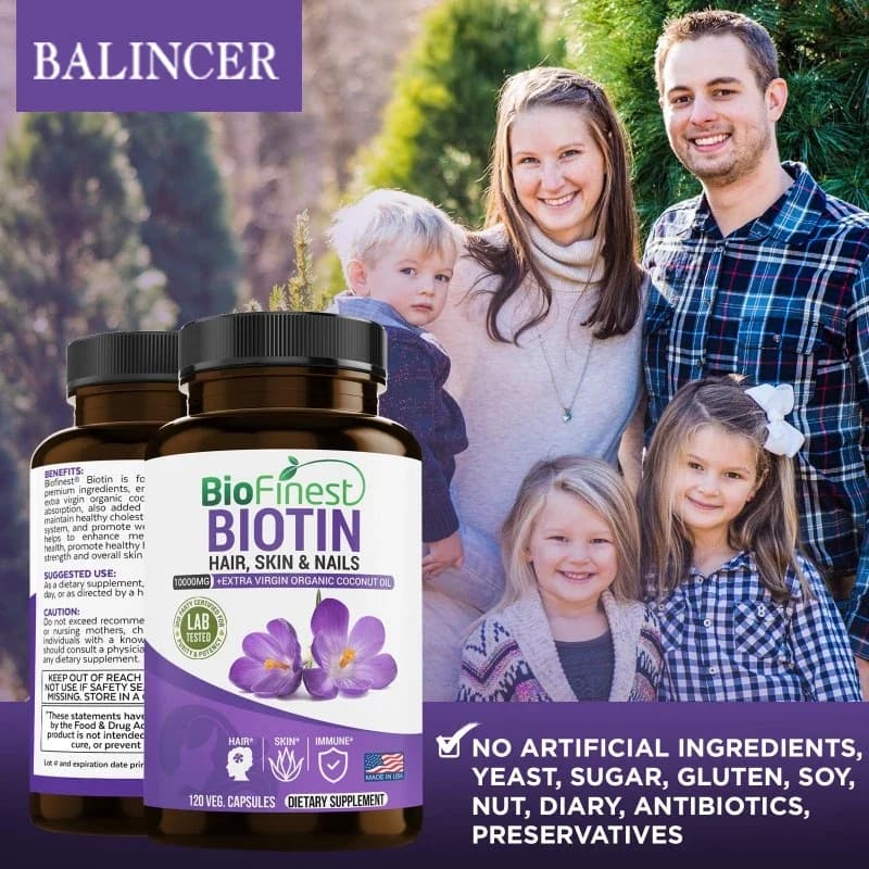 Balincer biotin softgels with coconut oil — image 4