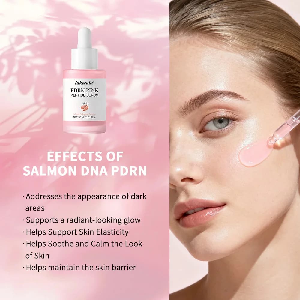 Pink peptide serum bottle with salmon DNA — image 3