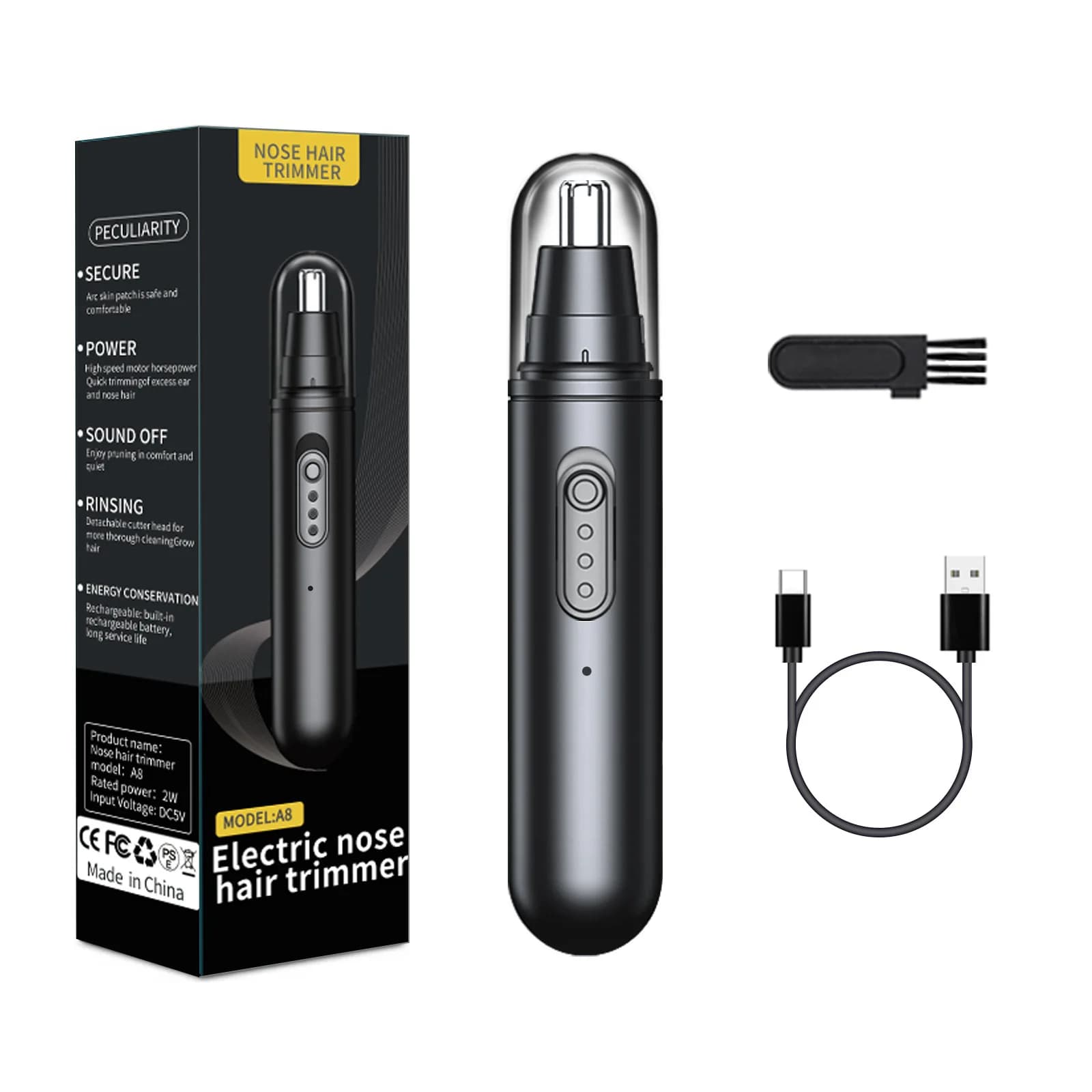 Pocket nose and ear hair trimmer — image 8