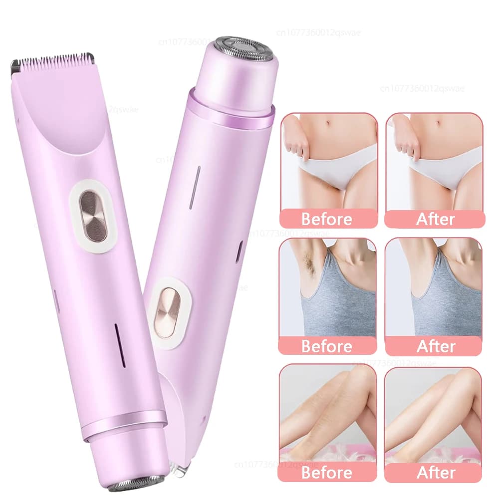 waterproof dual-head bikini and body trimmer for women — image 5