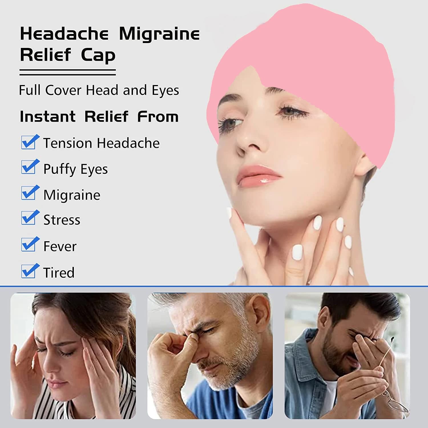 gel therapy cap for headache relief — image 3