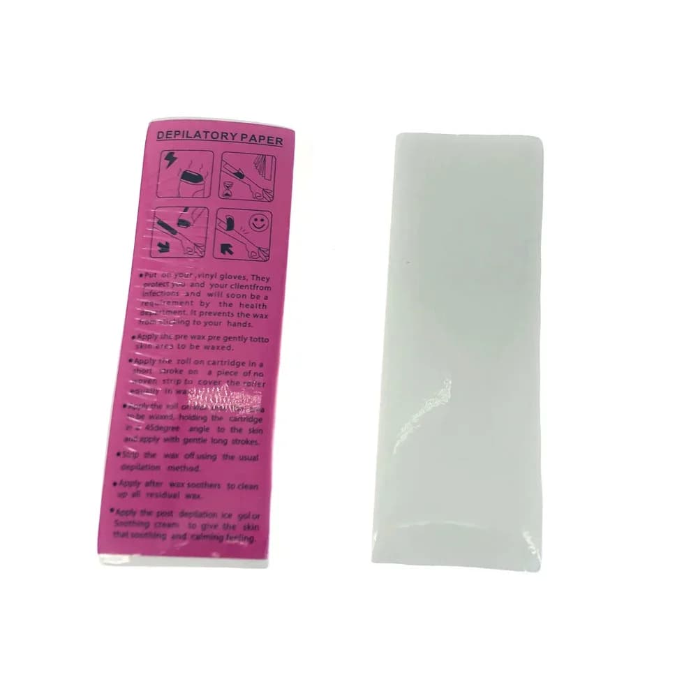 pack of 100 nonwoven wax strip rolls for hair removal — image 4