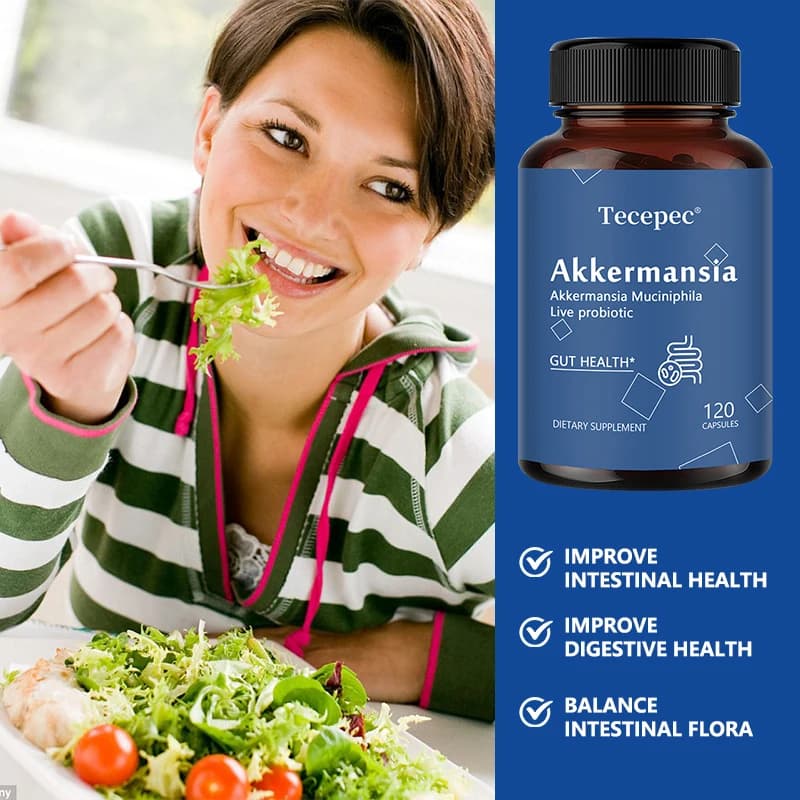 Akkermansia muciniphila probiotic capsules bottle — image 6